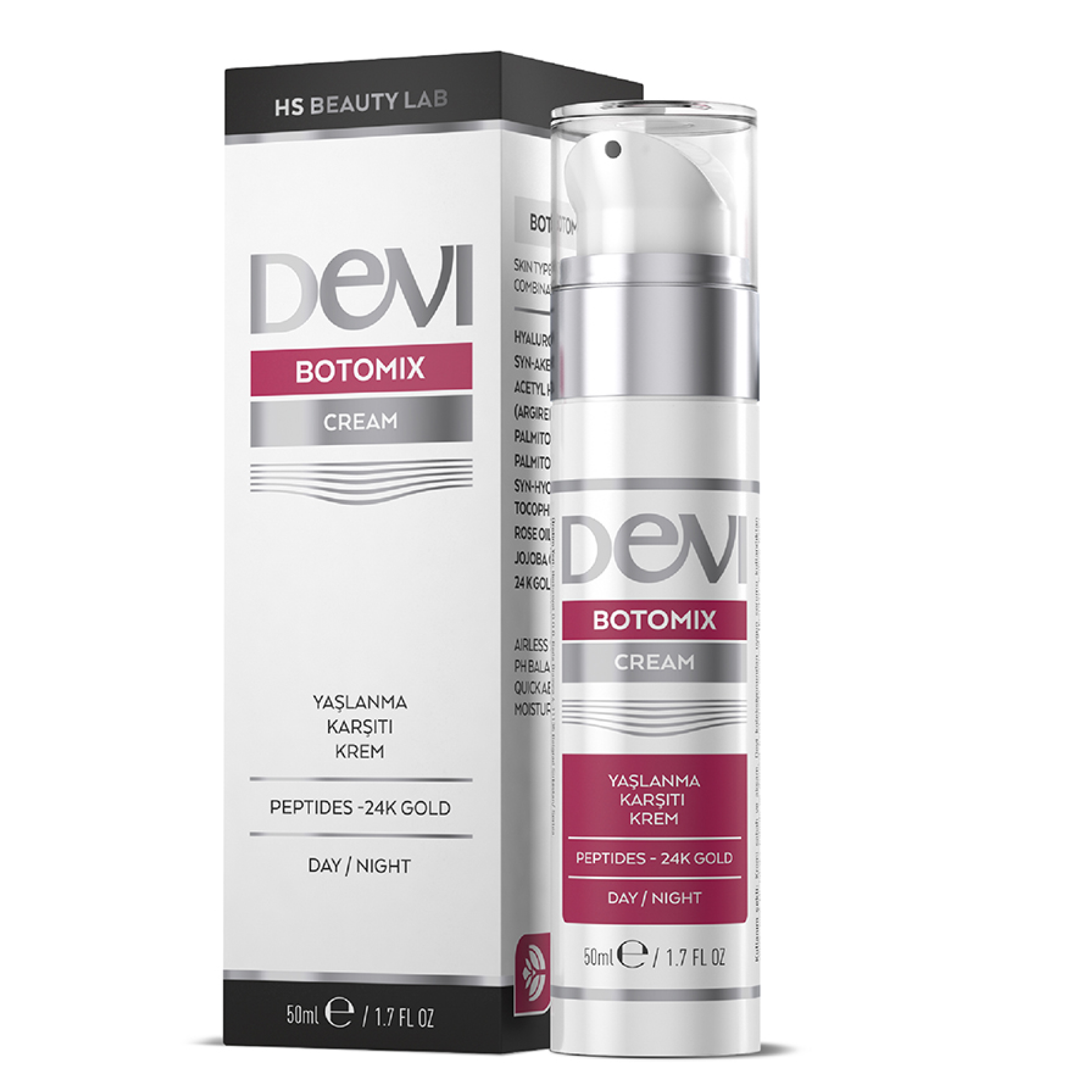 Botomix Cream 50ml Botoks Etkili Nemlendirici, Yaşlanma Karşıtı Ve
